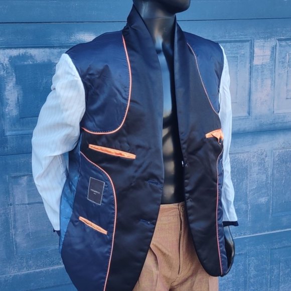 VITARELLI MEN'S PURE VELVET (2) BUTTON LUXURY TUXEDO BLAZER (ITALY) - Picture 3 of 17